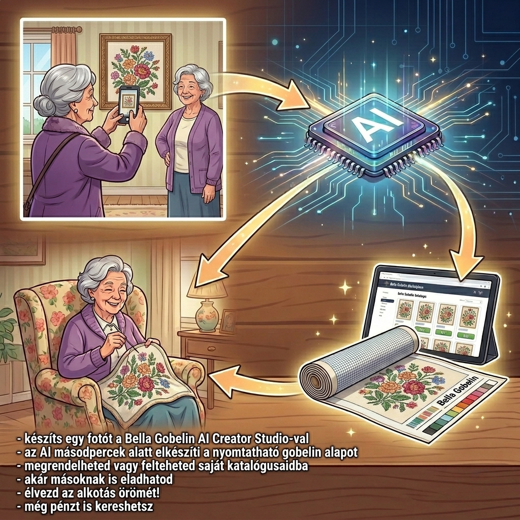 Fotózd le a kész gobelinedet – újranyomtatás, ajándék