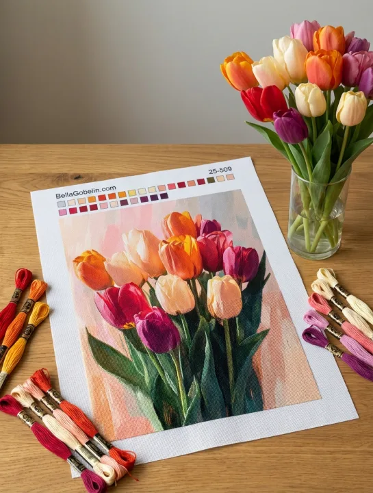 Tulipáncsokor – 25-509
