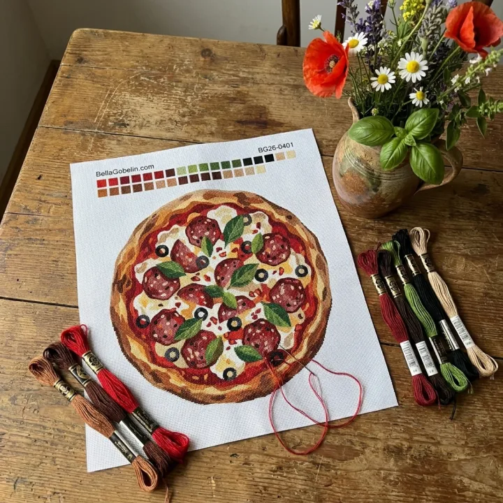 Szalámis pizza