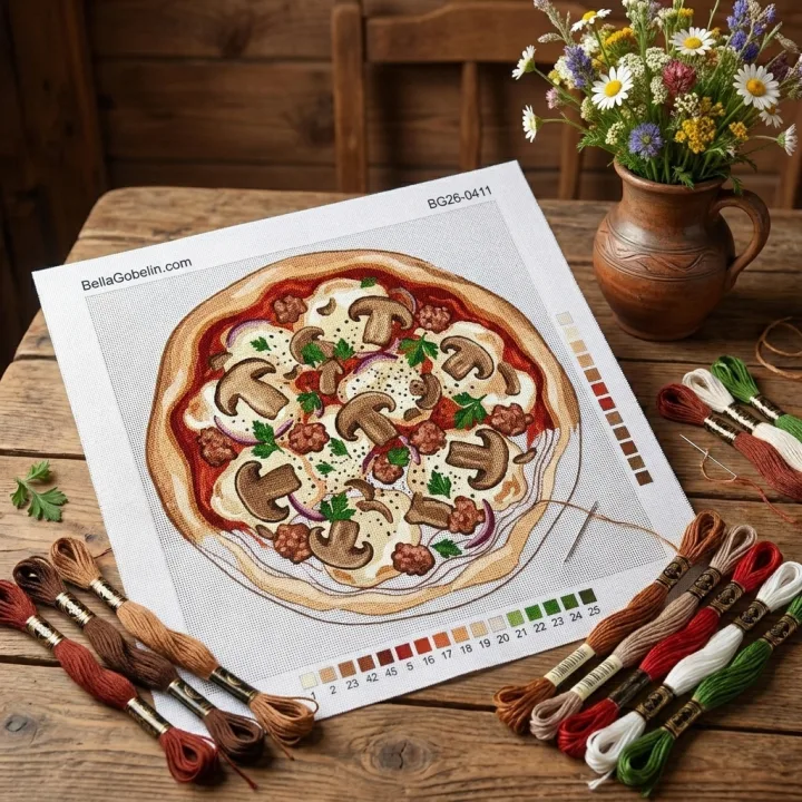 Olasz Boscaiola Pizza