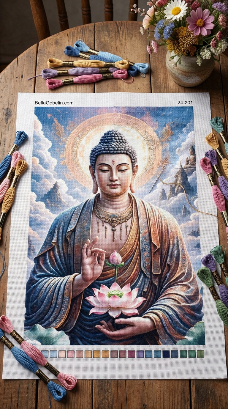 Buddha lótusszal