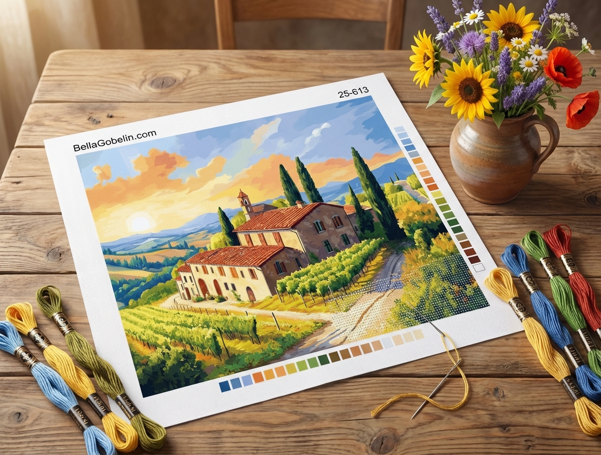 Napsütötte Toszkána, Chianti, Bor