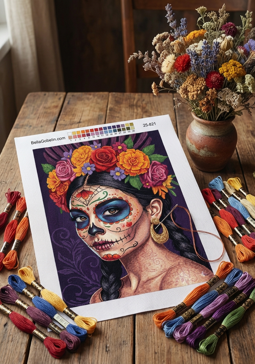 Mexikói halloween portré sorozat