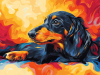 Tacsi portré, tacskó kutyus